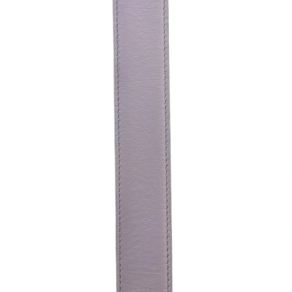 GUCCI Monogram Double G Reversible Mauve Pink Leather Gold Women's Belt 38” - Picture 5 of 13